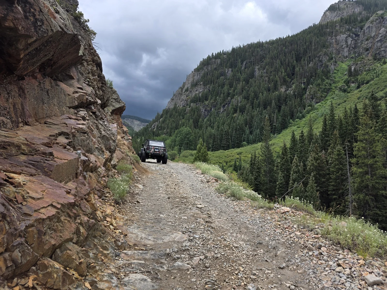 Mountain trail run