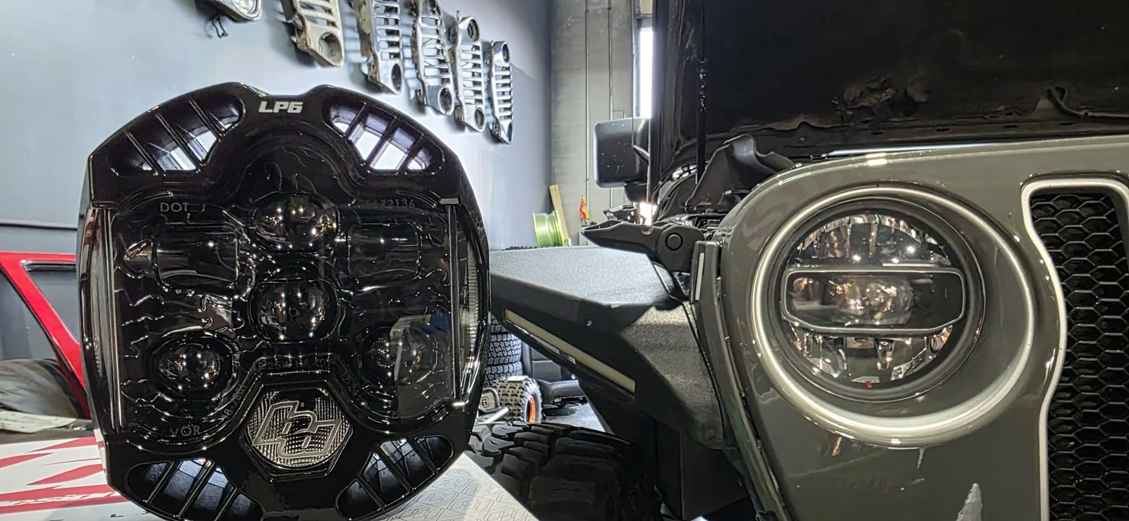 Baja Designs lighting ready for install